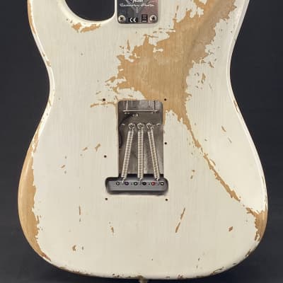 Fender Custom Shop Poblano Super Heavy Relic Stratocaster in Aged White Blonde image 4