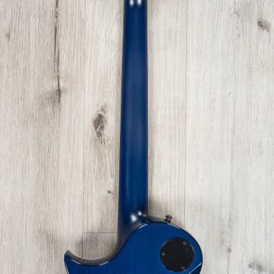ESP E-II Eclipse Guitar, EMG 57TW / 66TW Pickups, Buckeye Burl Blue Natural Fade image 17