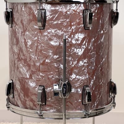 Ludwig 22/13/16" Classic Maple "Fab" Drum Set - Exclusive Rose Marine Pearl image 13
