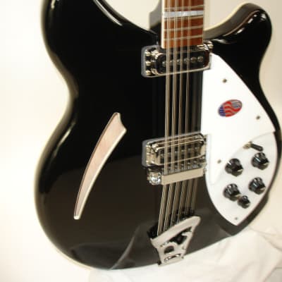 Rickenbacker 360/12 12-String Semi-Hollow Body Electric Guitar - Jetglo image 3