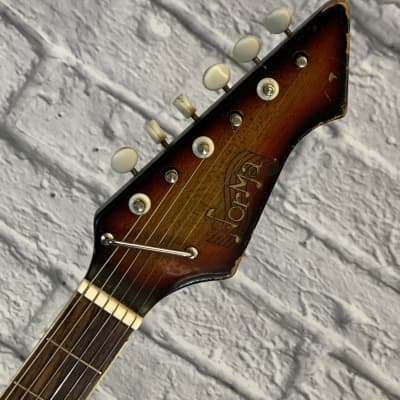 Vintage Norma 1960s 2-Pickup Electric Guitar Sunburst image 12