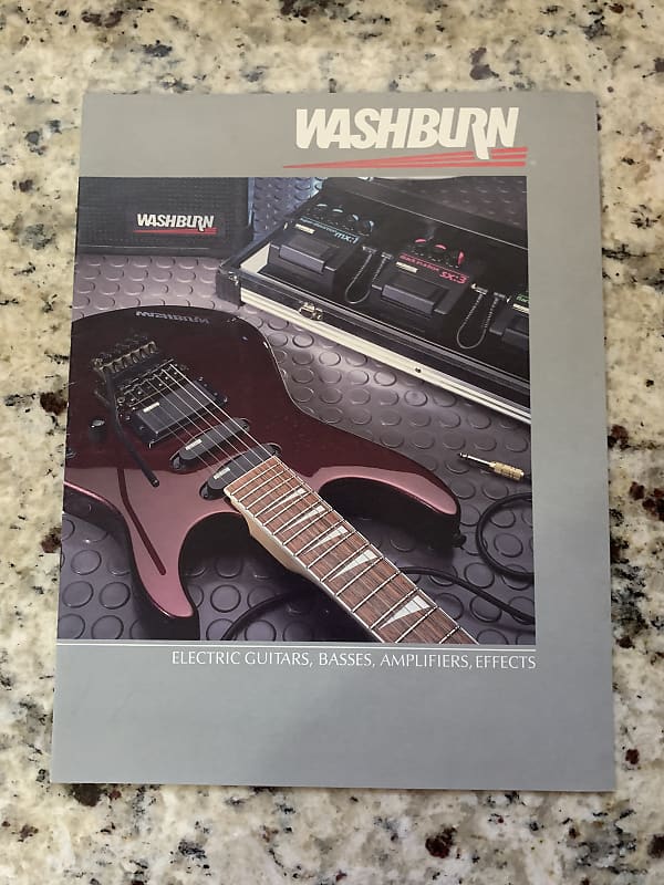 Washburn Catalog RR40 AF40 etc 1987 Reverb