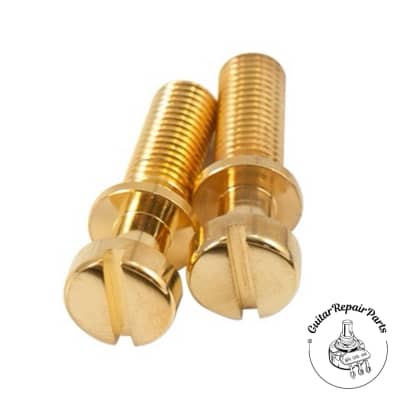Kluson Stop Tailpiece Post Stud Set, Steel, US 5/16-24 Thread - Gold for sale