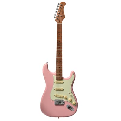 Bacchus BST-1-RSM/M-SLPK Universe Series Roasted Maple Electric Guitar, Shell Pink for sale