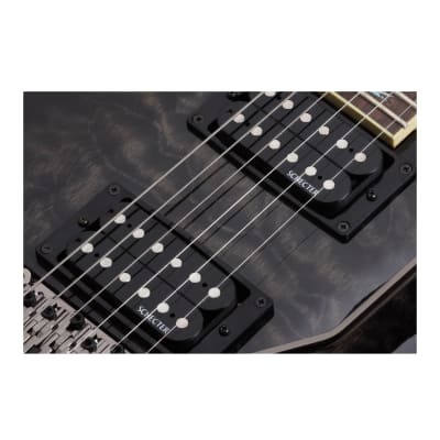 Schecter Omen Extreme-6 FR Electric Guitar (RIght-Hand, See-Thru Black) image 6