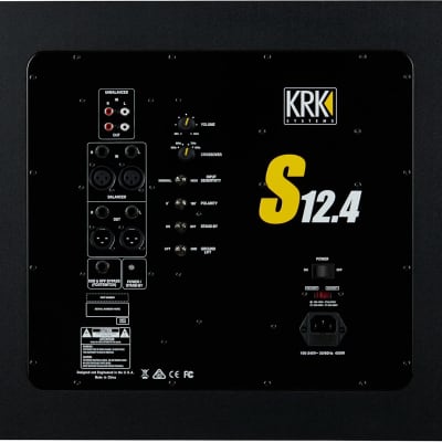 KRK S12.4 Powered Studio Subwoofer (220 Watts), 12 Inch image 4