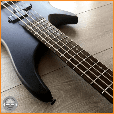 Vantage 750B 5 String Bass Satin Black – Left Handed – New Strings, Leather Strap – Samick 1992 image 9