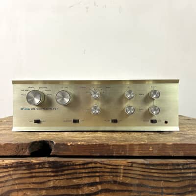 Dynaco PAS-3 Stereo Preamplifier 1963 - Gold / Brown w/ Original Box image 1