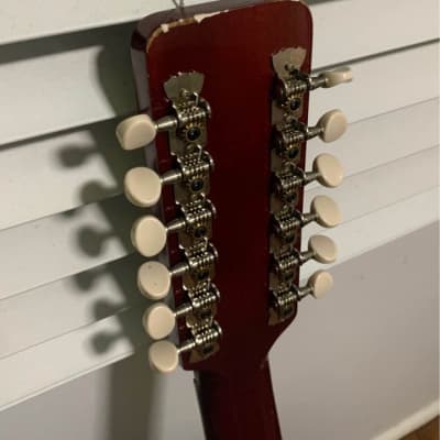 Terada ‘Hummingbird’ 12 String Acoustic Guitar 1970s Sunburst image 5