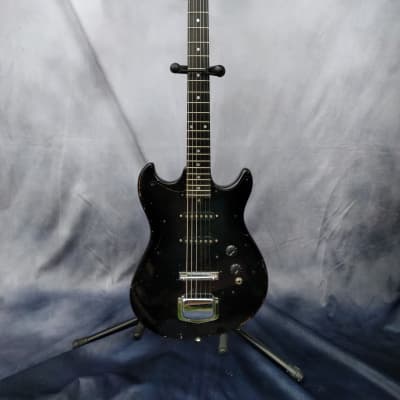 VINTAGE, Mild Relic, Harmony H-804 Electric Guitar 1980s - Black image 2