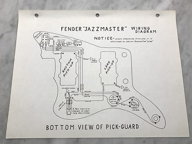 1959 Fender Jazzmaster Wiring Diagram image 1