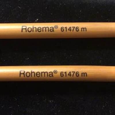 Rohema Percussion - Percussion Mallets Medium Rubber 25MM Ball (Made in Germany) Bamboo Handle image 2