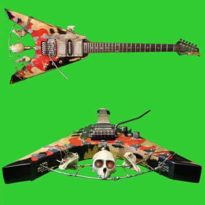 Custom apocalypse mad max style steampunk guitar (made to order) - see photos for examples image 4