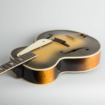 Epiphone  DeLuxe Masterbilt Arch Top Acoustic Guitar (1934), ser. #7664, black hard shell case. image 7