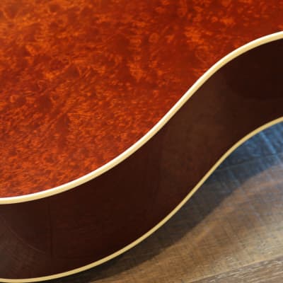 2007 Gibson Custom Shop Ren Ferguson Masterbuild J-45 Quilted Mahogany Custom Acoustic/ Electric Guitar Honey Burst w/ Double Pickguard + COA OHSC image 16