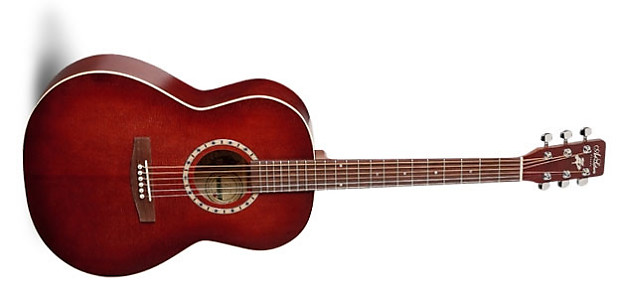 Art & Lutherie Folk Spruce Burgundy Acoustic Guitar 032983