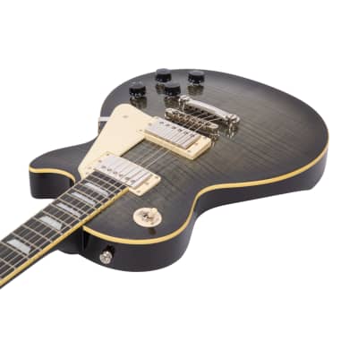 Epiphone Les Paul Ultra-III Electric Guitar, RW FB, Midnight Ebony, 17051506087 image 2