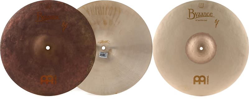 Meinl Cymbals 14 inch Byzance Vintage Sand Hi-hat Cymbals Bundle