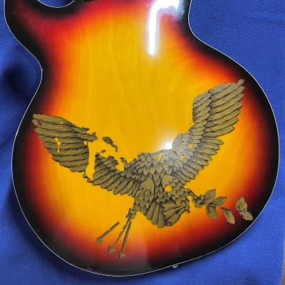 Conrad Semi Hollow 335 style Electric Guitar 60's to 70's image 10
