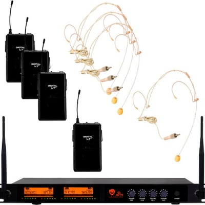 Nady DW-44 4 Channel Wireless System with Headset