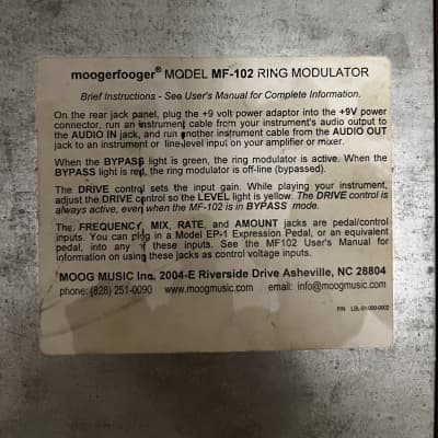 Moog Moogerfooger MF-102 Ring Modulator image 6