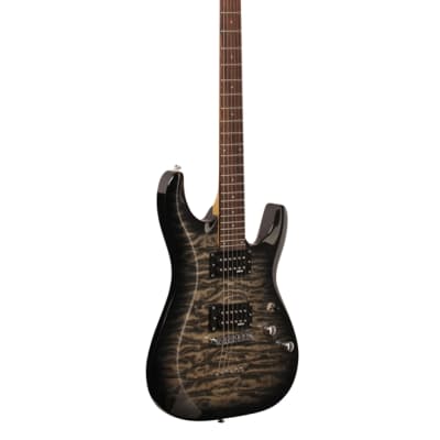 Schecter C6 Plus Electric Guitar Charcoal Burst image 8