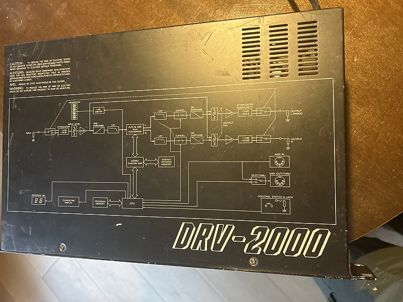 Kork DRV 2000 80's studio grade reverb professional rack gear | Reverb