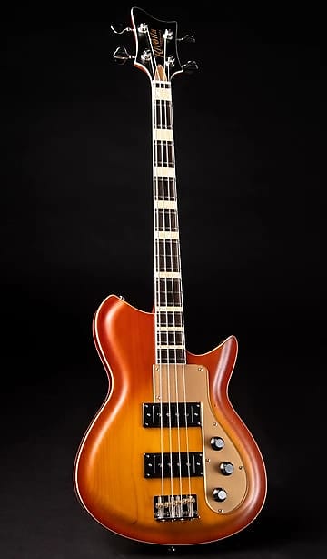 Rivolta COMBINATA BASS VII Chambered Mahogany Body Set Maple Neck 4-String Bass Guitar w/Premium Soft Case image 1