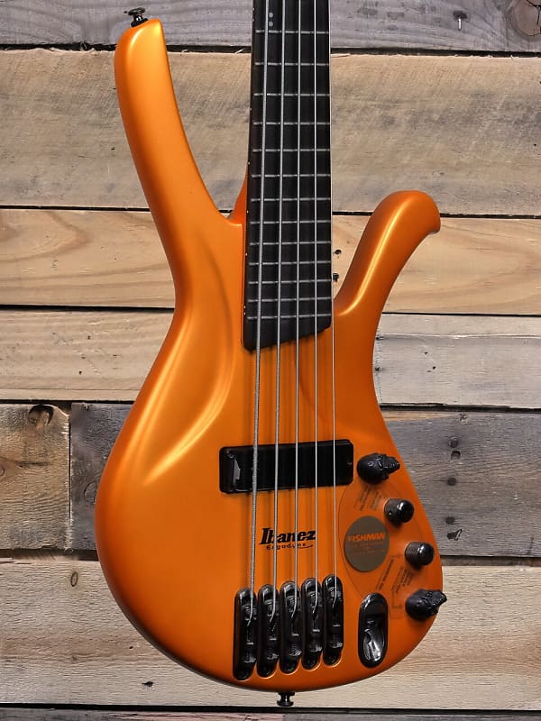 Ibanez 2002 Ergodyne EDA905 5-String Bass Flare Orange Flat