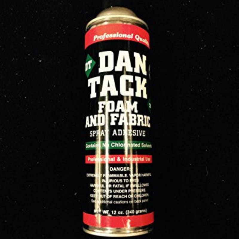 Dan Tack Professional Quality Foam & Fabric Spray Glue/Adhesive Big Can 12.00oz
