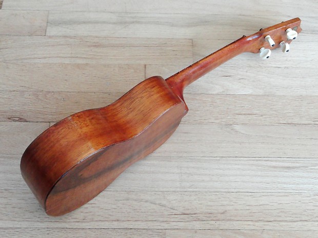 1920s Sam F. Chang Soprano Ukulele Koa Hawaiian Summers Brothers