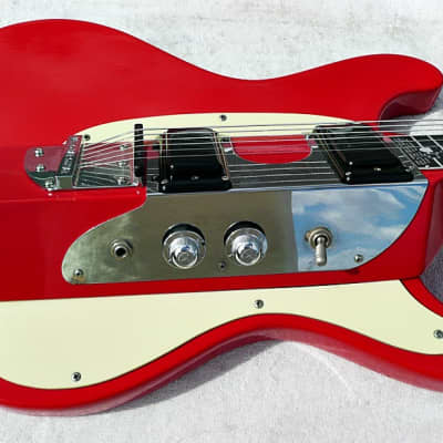 Vintage USA 1967 Mosrite Smith Guitar Mel-O-Bar Electric Slide Guitar Serial #128 - Rare Red Finish image 6
