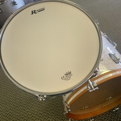 Rogers Powertone 3pc Drum Set 13/16/20 - White Marine Pearl image 6