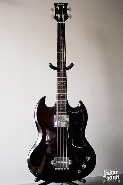 Rare vintage Japan Gibbon SG Bass copy EB 0 1975 Brown