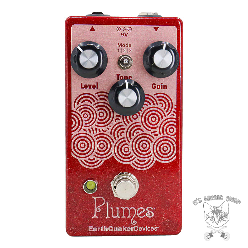 EarthQuaker Devices Plumes - B's Music Custom Red Starlight | Reverb