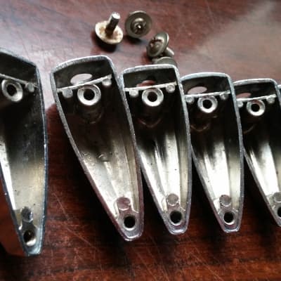 Pearl STAR HOSHINO Stewart Raven Drum Lugs SET OF 6 Rare VINTAGE Bonus SNARE & BASS LUGS image 5
