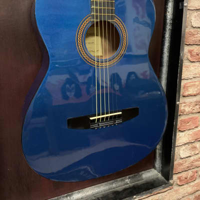 Johnson JG-100-SPL Student Acoustic Guitar 2010s - Blue image 2