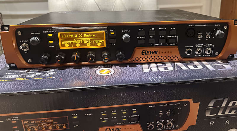 Avid Eleven Rack Guitar Multi-Effects Processor and Pro Tools