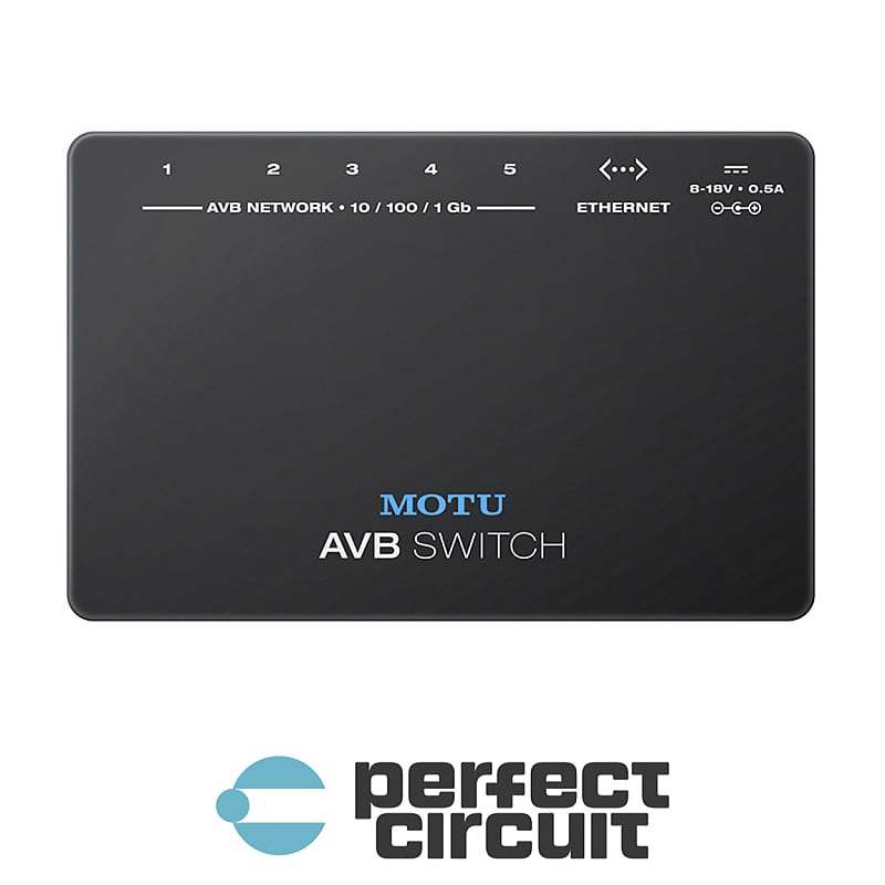 MOTU AVB Switch 5-Port Switch for AVB Audio Interfaces