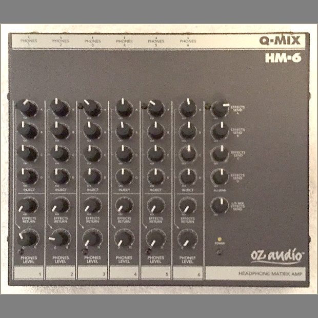 魅了 Headphone HM-6 Q-MIX Audio OZ RARE Matrix Amplifier / Mixer 配信機器・PA機器・レコーディング機器