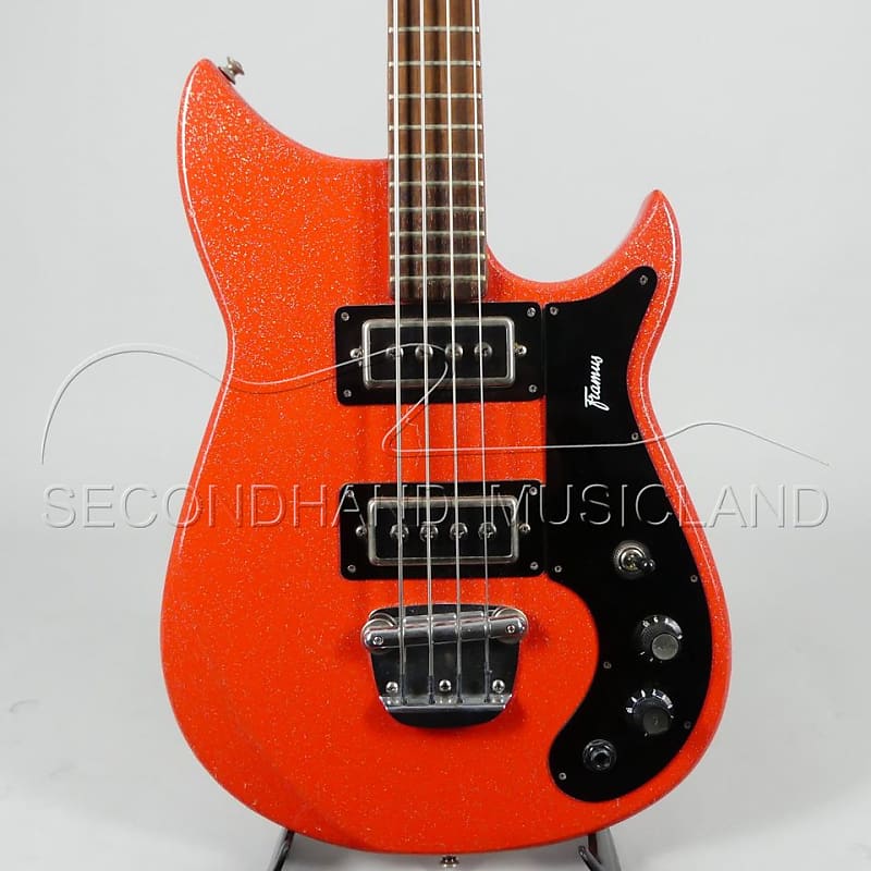 Framus Framus BL 8 Bass ca 1973 in Rot Metallic mit Fender Gigbag. 1973 - red image 1