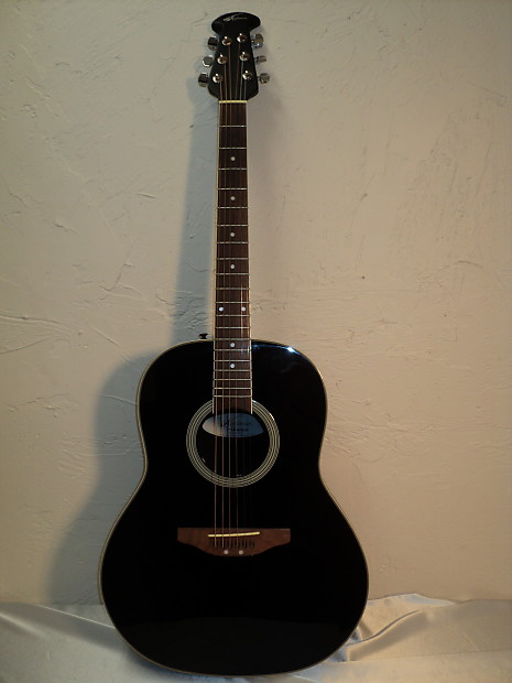 Applause by Ovation AA21 Acoustic Guitar Black w/ Bag (MIK)