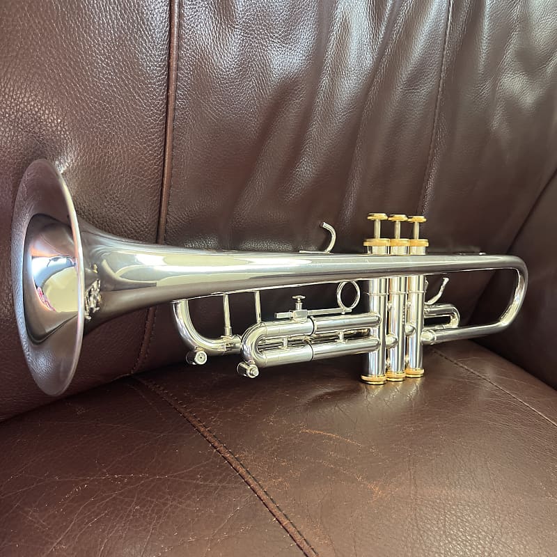 Getzen 700S Eterna II Bb Trumpet SN G51888 (Gold Trim) (Silver Plated)