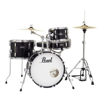 Pearl Roadshow 4pc Set w/Hardware & Cymbals Jet Black image 10