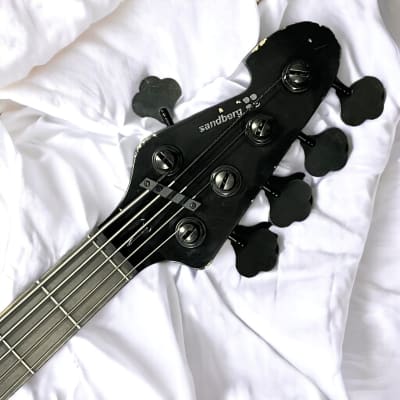 Sandberg "Forty Eight" Victor Brandt 5-String, Hardcore Aged Black w/ Ebony *8.5 Lbs., In Stock! image 12