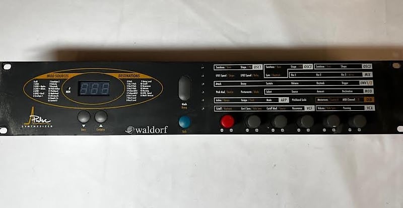 Waldorf Pulse Synthesizer, Rackmount (Consignment) image 1
