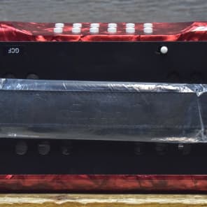 Hohner Corona II 3-Row 12-Bass 31-Button G/C/F Red Diatonic Accordion w/Bag image 10