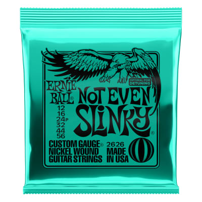 Ernie Ball Not Even Slinky Nickel Wound Electric Guitar Strings 12-56 (P02626) image 1