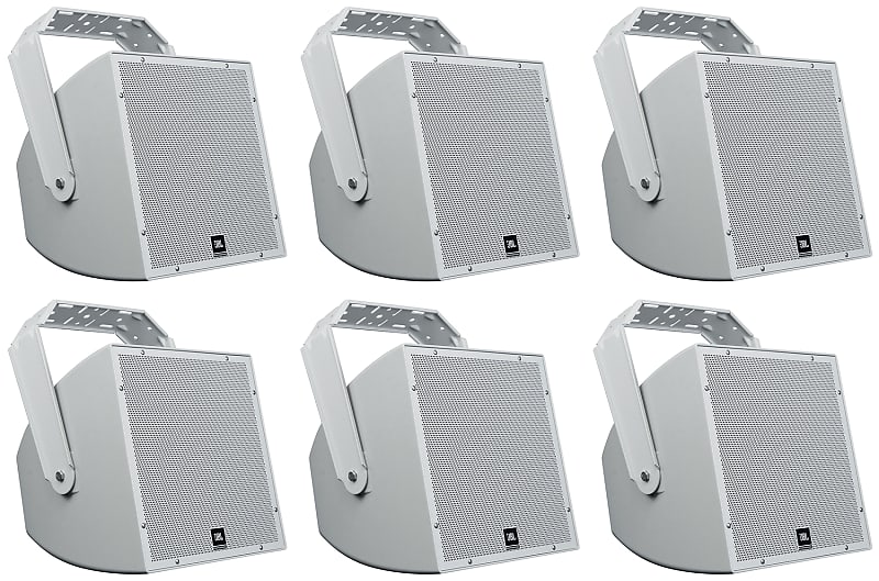 (6) JBL AWC129 12&quot; 200w Indoor/Outdoor 70V Surface Mount Commercial Speakers  			