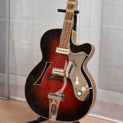 Hüttl Opus 61 – 1960s German Vintage Archtop Jazz Guitar / Gitarre image 3